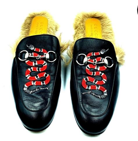 Gucci princetown fur sale